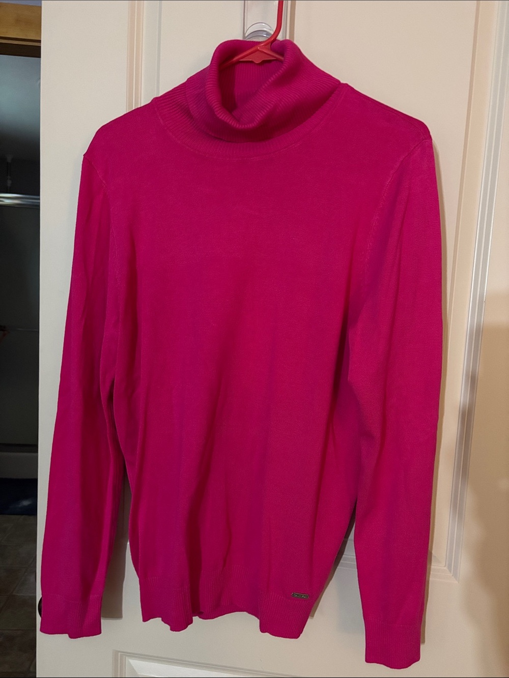 Calvin Klein Hot Pink Turtleneck Sweater